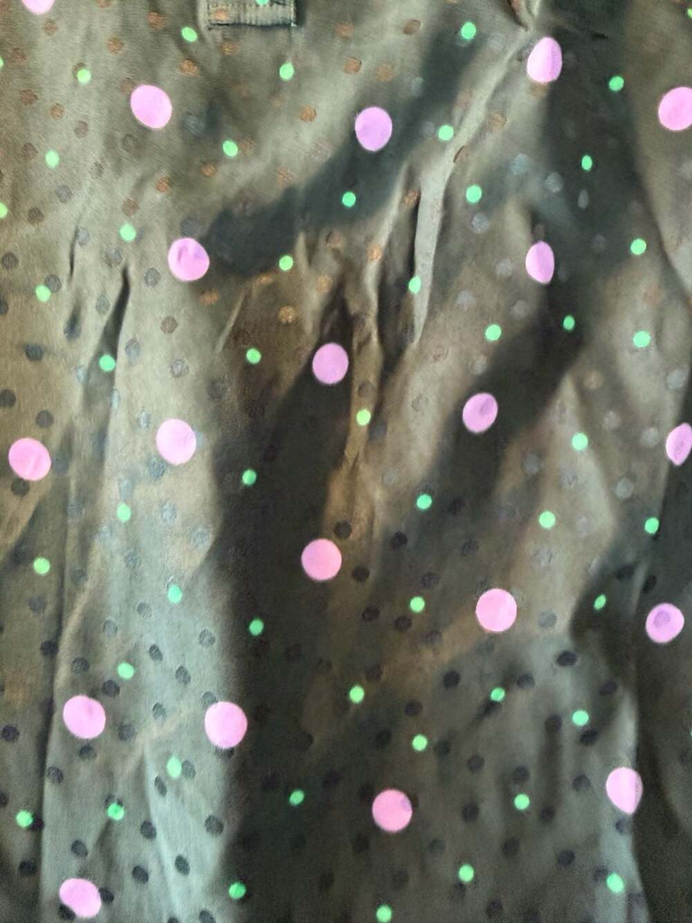 NWT Kate Spade New York Womens Blouse Green S Sleeveless Pop Dots Pine Forest - Picture 4 of 5